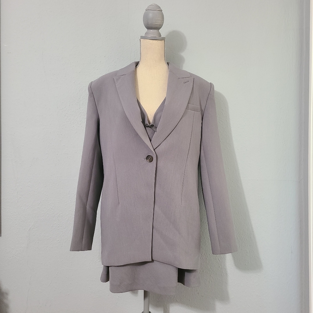 LPA‎ Sienna Oversized Slate Grey Blazer Size Small
